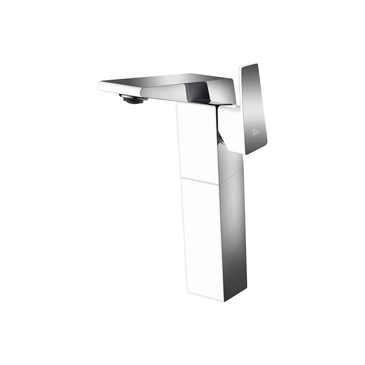 Dawn AB41 1475CPW Single-Lever Tall Lavatory Faucet, Chrome & White